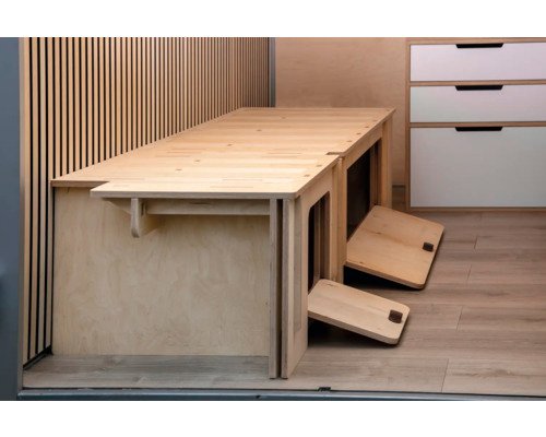 Buildify Campingbox Christoph Bettsystem längs asymmetrisch u.a. für Ducato/Crafter/Sprinter – Bild 9