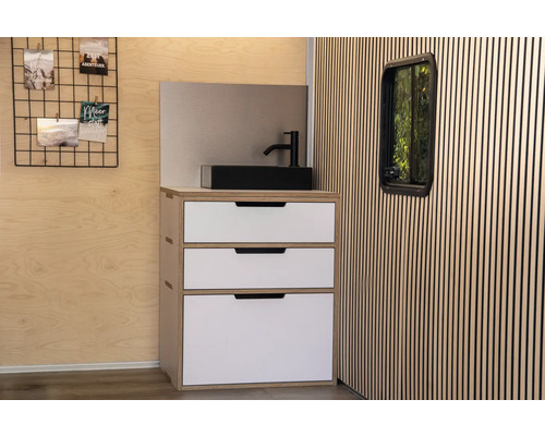 Buildify Campingbox Louis Küchenmodul Schrank u.a. für VW T5/T6 500x600x720 mm – Bild 3