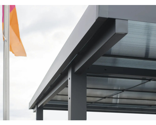 Einzelcarport Konsta 15 m² 297 x 492 cm anthrazit – Bild 2