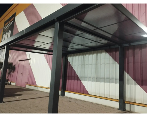 Einzelcarport Konsta 15 m² 297 x 492 cm anthrazit – Bild 7