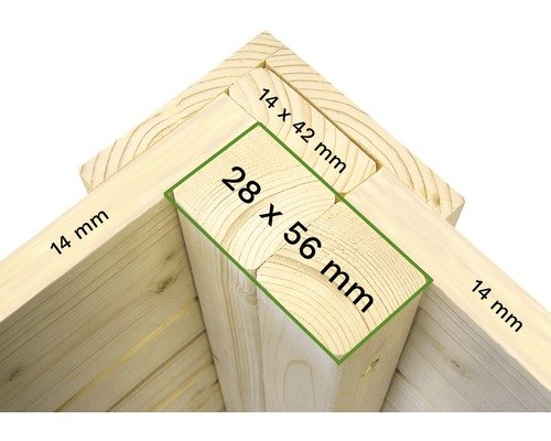 Gartenschrank Fahrradgarage Mülltonnenbox Bertilo Multi Box 3 Holz 200 x 82 x 163 cm hellgrau – Bild 6