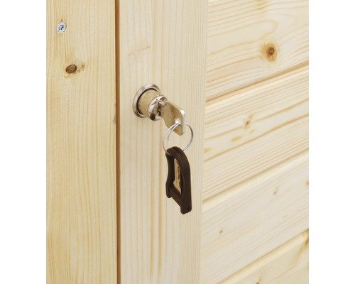 Gartenschrank Fahrradgarage Mülltonnenbox Bertilo Multi Box 3 Holz 200 x 82 x 163 cm hellgrau – Bild 3