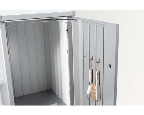 Mülltonnenbox Biohort Alex Variante 3 Metall 80 x 88 x 129 cm dunkelgrau – Bild 6