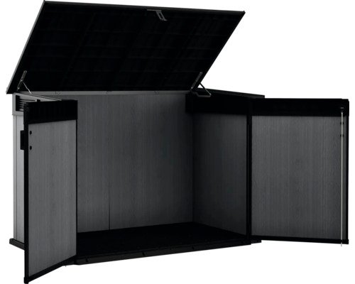 Fahrradgarage Mülltonnenbox Keter Cortina Mega Evotech Kunststoff 3 x 240 l inkl. – Bild 9