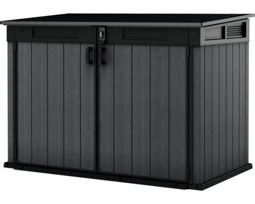 Fahrradgarage Mülltonnenbox Keter Cortina Mega Evotech Kunststoff 3 x 240 l inkl.