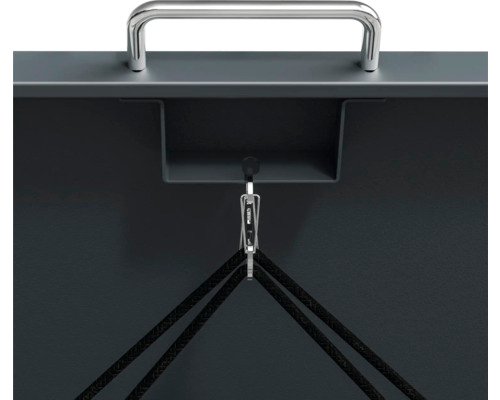 Mülltonnenbox WESTMANN Lacina 3 Metall inkl. Gasdruckfedern 200 x 80 x 116 cm anthrazit-Holzoptik – Bild 5