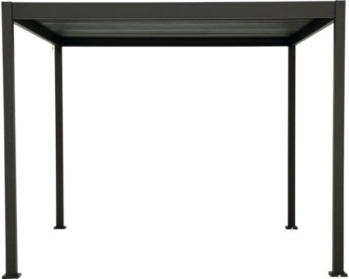 Pergola Basis mit Lamellendach Pfosten 8,8x8,8 cm 3x3,6m anthrazit ähnlich RAL7015 – Bild 5